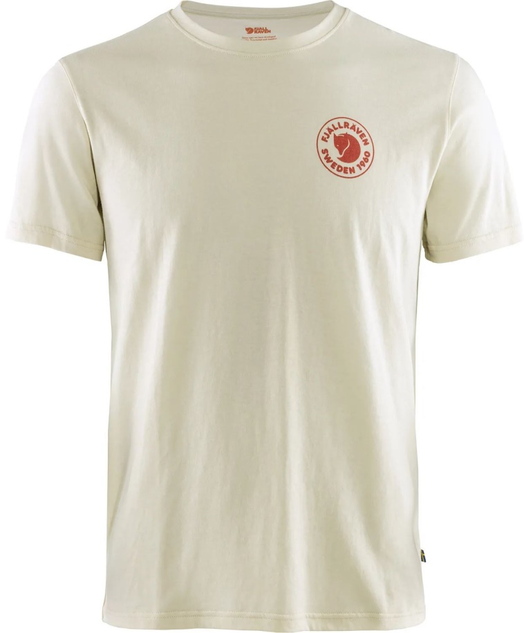 Tebeşir Beyazı Fjällräven 1960 Logosu T-shirt W