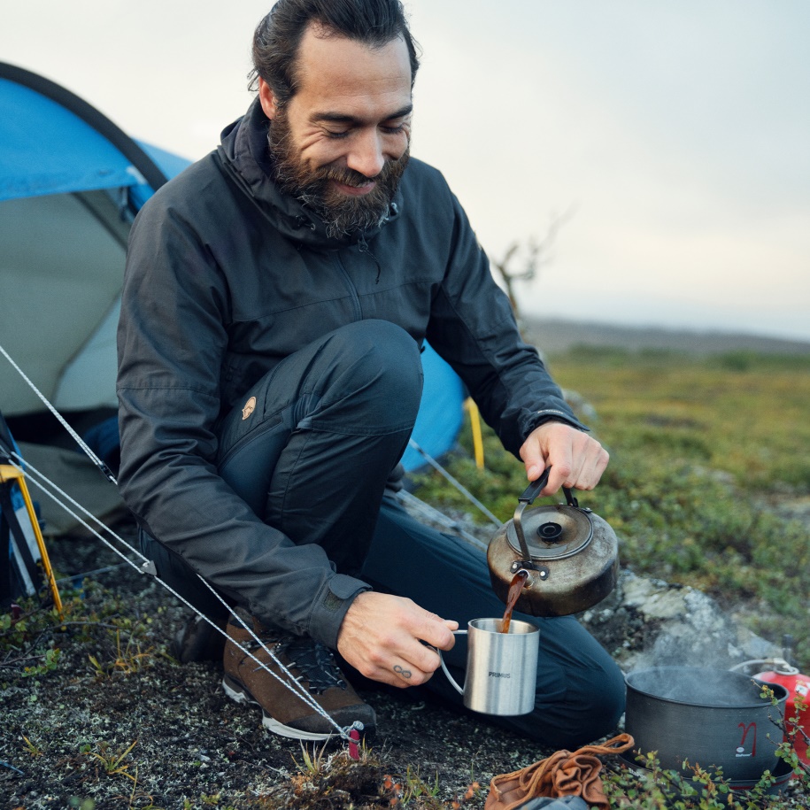 Abisko Lite Trekking Ceketi M Hafif Zeytin Fjällräven Marka