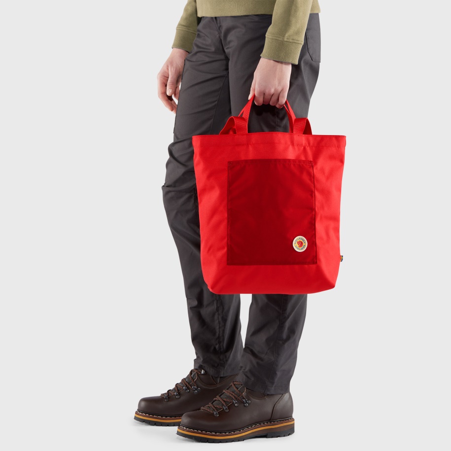 Fjällräven Kırmızı Lav Toplayıcı Totepack 1b